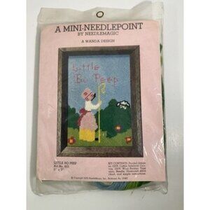 A Mini Needlepoint Kit NeedleMagic Little Bo Peep Art No. 601 - NEW